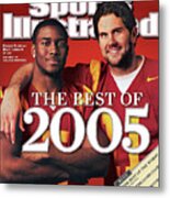 The Best Of 2005 Reggie Bush And Matt Leinart Of Usc Sports Illustrated Cover Metal Print