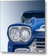 The Blue Chevy Metal Print