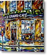 The Cafe On The Corner Metal Print