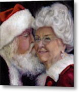 The Christmas Kiss Metal Print