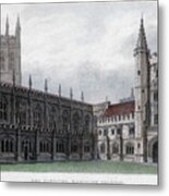 The Cloister, Magdalen College, Oxford Metal Print