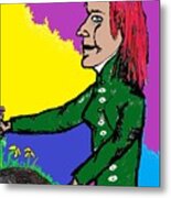 The Daisy Lady Metal Print