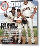The Even Year Odds, 2016 Mlb Baseball Preview Issue Sports Illustrated Cover Metal Print