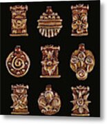 The Exalted Beauty Copper Medallion Collection. Display 1 Metal Print