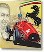 The Ferrari Legends - Alberto Ascari Metal Print