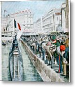 The Gustave-zede Arrives In Marseilles Metal Print