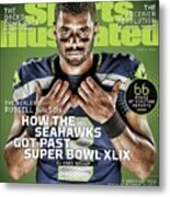 The Healer Russell Wilson 2015 Nfl Football Preview Issue Sports Illustrated Cover Metal Print