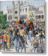 The Indian Pavilion At The Universal Metal Print
