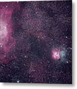 The Lagoon And Trifid Nebula Metal Print