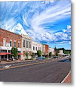 The Main Street - Montezuma Georgia Metal Print