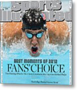The Moments Of 2012 Michael Phelps Sports Illustrated Cover Metal Print
