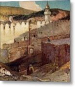 The Mosque At Hebron Over The Cave Metal Print