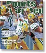 The Mvp Qb The Mind Game Of Aaron Rodgers Sports Illustrated Cover Metal Print