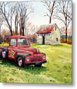 The Old Harvester Metal Print