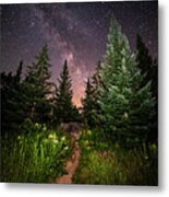 The Path To The Milky Way In Albany New Hampshire Metal Print