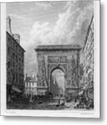 The Porte Saint-denis, Paris, France Metal Print