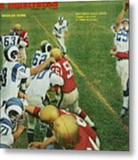 The Puzzling Los Angeles Rams Sports Illustrated Cover Metal Print