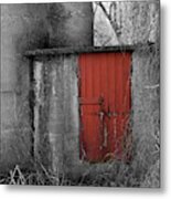 The Red Door Metal Print