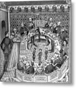 The Round Table Of King Artus Metal Print