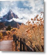 The Trail To The Rock Metal Print
