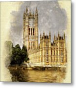 The Victoria Tower, London Metal Print