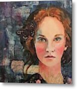 Vintage Woman Portrait #1 Metal Print