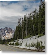 A Mountain At The End Of The Road, North Cascades National Park, Washington Metal Print