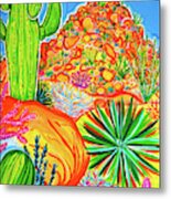 Thompson Peak Cactus Metal Print