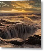 Thor's Well Metal Print