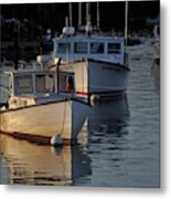 Three Boats In Maine Metal Print