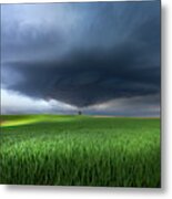 Thunderstorm Cell Over The Alb Plateau Metal Print