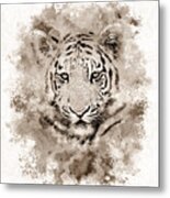 Tiger 4 Metal Print