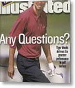 Tiger Woods, 2000 Us Open Sports Illustrated Cover Metal Print