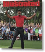 Tiger Woods, 2019 Masters Tournament Champion Sports Illustrated Cover Metal Print