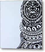 Tika Maori Tattoo Metal Print