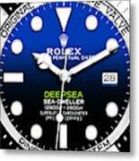 Time Piece Rolex Deepsea Sea Dweller 20191011 Painterly Metal Print