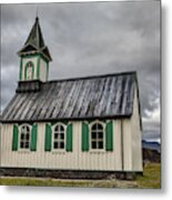 Tiny Church Of Iceland Metal Print