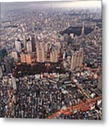 Tokyo - Shinjuku Government District Metal Print