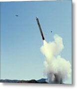 Tomahawk Cruise Missile Being Launched Metal Print
