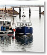 Town Pier In August Metal Print