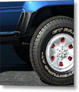 Toyota 4 Runner Red Accent Metal Print