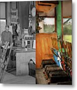 Train - Controls - In The Signal Tower 1940 - Side By Side Metal Print