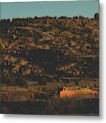 Train In Arizona Desert Metal Print