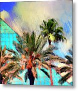 Tropical Pyramid Metal Print