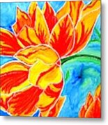 Tulips Vibrant And Colorful Metal Print