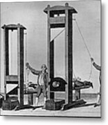 Twin Guillotines Metal Print