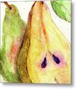 Two Pears Metal Print