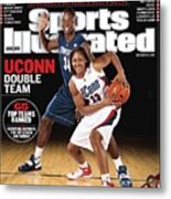 University Of Conneticut Hasheem Thabeet And Maya Moore Sports Illustrated Cover Metal Print