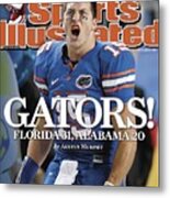 University Of Florida Qb Tim Tebow, 2008 Sec Championship Sports Illustrated Cover Metal Print
