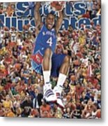 University Of Kansas Sherron Collins, 2010 March Madness Sports Illustrated Cover Metal Print